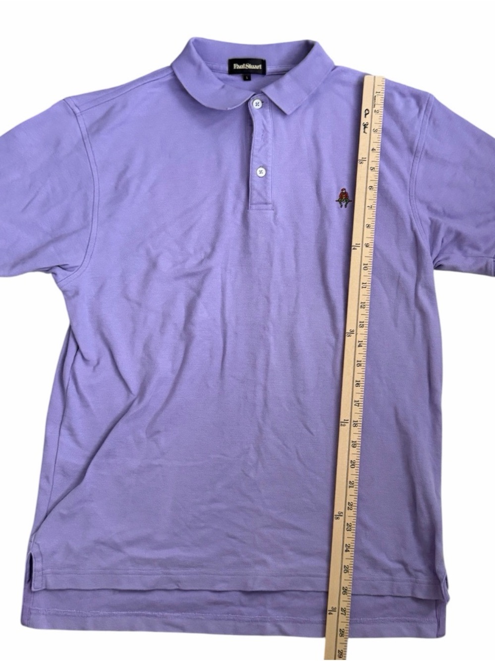 Paul Stuart Men's Lavender Polo Shirt - Picture 3 of 11